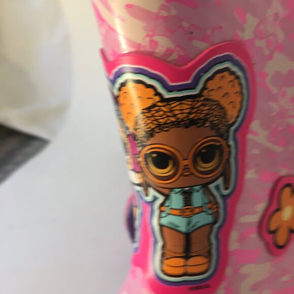 LOL Surprise Character Boots Size 2 Girl's Rubber Snow Rain Shoe Pink NEW NWT - Picture 13 of 13